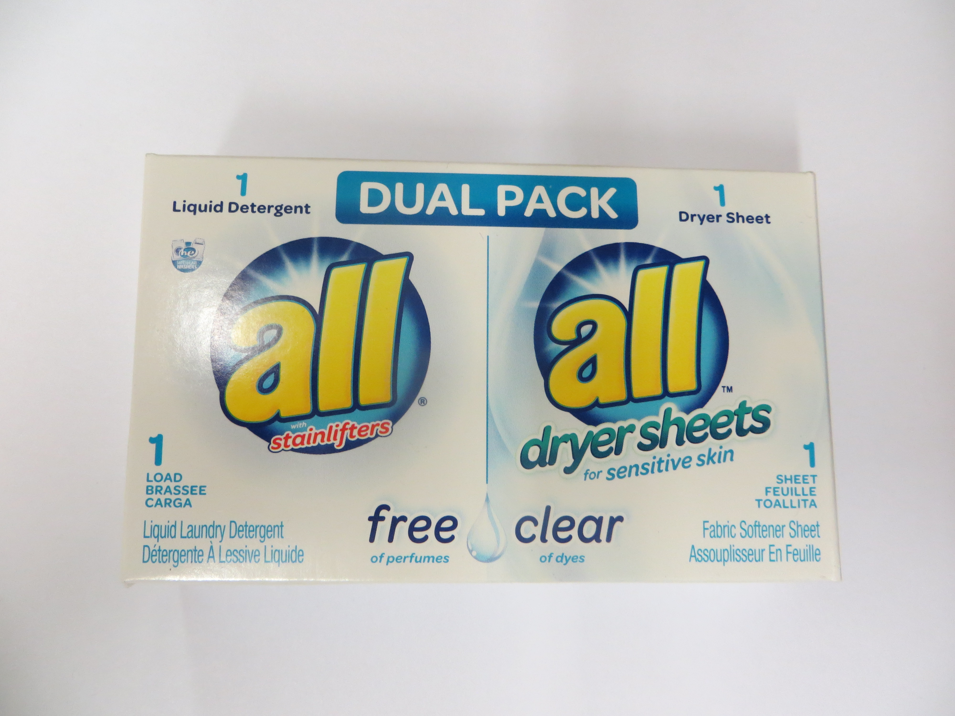 ALL Dual Pack Detergent/Dryer Sheet DS2979355